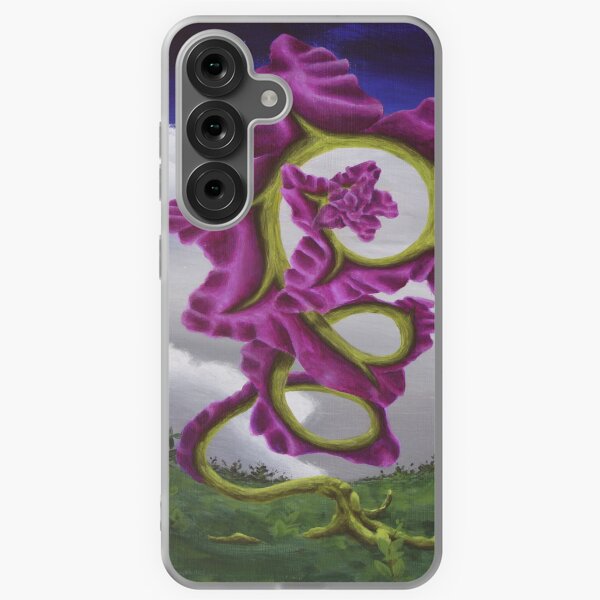 Purple Flower in a field at sunset Samsung Galaxy Soft Case
