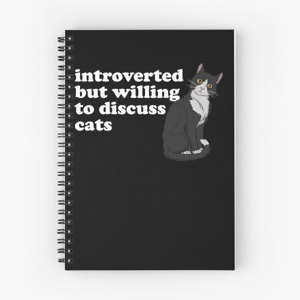 Item preview, Introverted But Willing To Discuss Cats Anti-Social Cat Gear designed and sold by DynamicDesign.