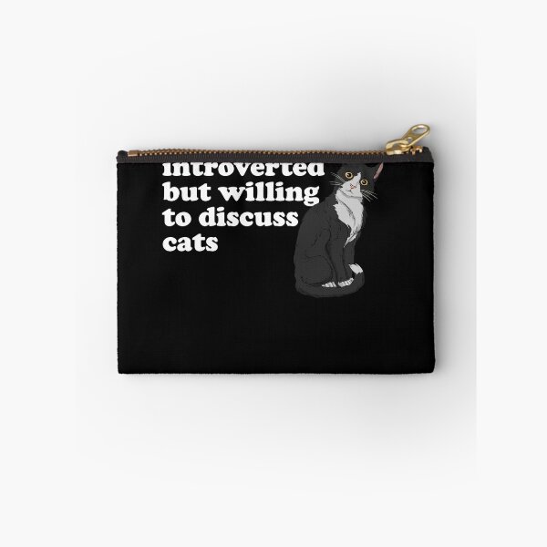 Item preview, Introverted But Willing To Discuss Cats Anti-Social Cat Gear designed and sold by DynamicDesign.