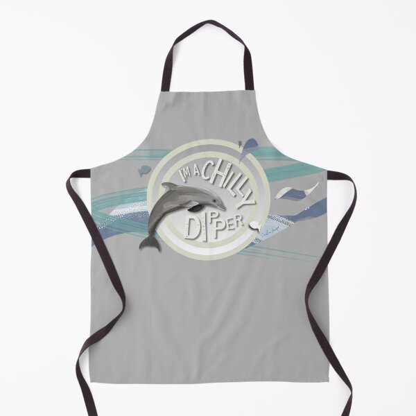 Item preview, I’m a Chilly Dipper - Bottlenose dolphin for wild open water swimming swimmers. Caroline Laursen Original designed and sold by Caroline Laursen.