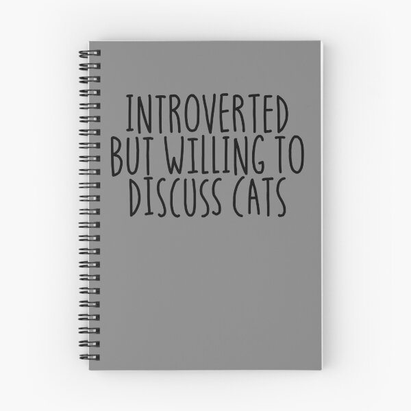 Item preview, Introverted But Willing To Discuss Cats Anti-Social Cat Gear designed and sold by DynamicDesign.