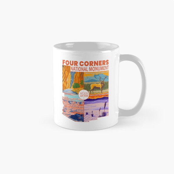 Item preview, Four Corners National Monument with National Parks Orange designed and sold by KrisSidDesigns.