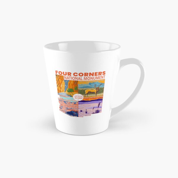 Item preview, Four Corners National Monument with National Parks Orange designed and sold by KrisSidDesigns.