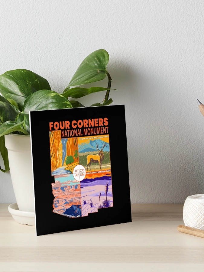 Four Corners National Monument with National Parks Orange