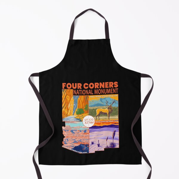 Item preview, Four Corners National Monument with National Parks Orange designed and sold by KrisSidDesigns.
