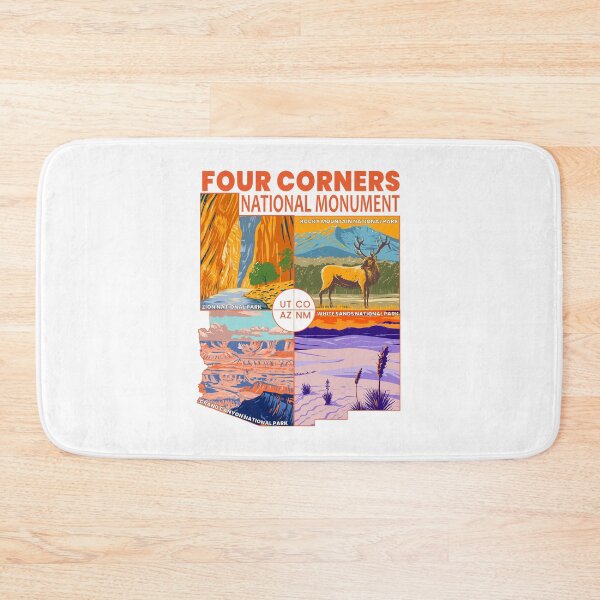 Item preview, Four Corners National Monument with National Parks Orange designed and sold by KrisSidDesigns.