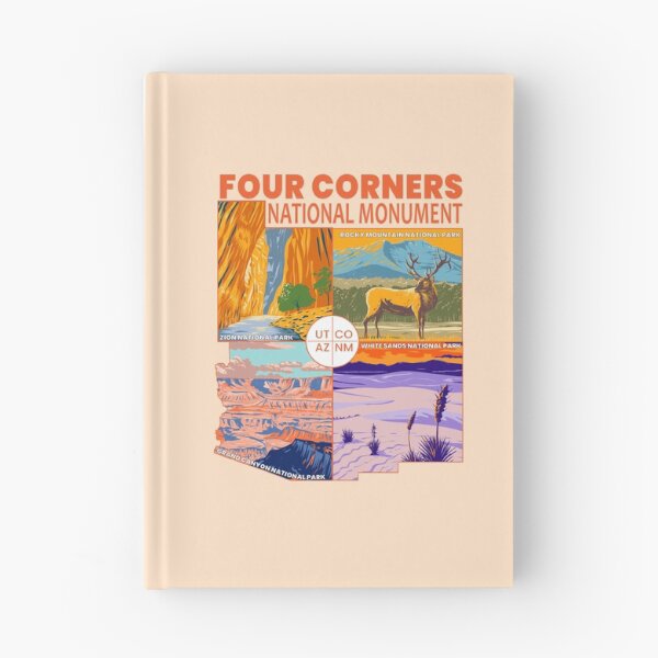 Item preview, Four Corners National Monument with National Parks Orange designed and sold by KrisSidDesigns.
