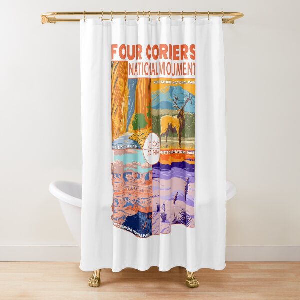 Item preview, Four Corners National Monument with National Parks Orange designed and sold by KrisSidDesigns.