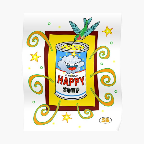Happy Soup - Cloud Poster
