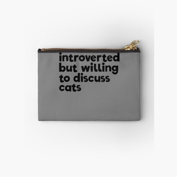 Item preview, Introverted But Willing To Discuss Cats Anti-Social Cat Gear designed and sold by DynamicDesign.