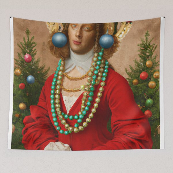 Item preview, Ai Art, Ai Print, Painting Altered Art, Fashion Portrait Painting, Ai Christmas, Art by Ai ,Gift designed and sold by RadRococo.