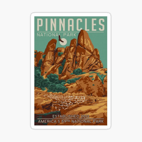 Pinnacles National Park California Sticker