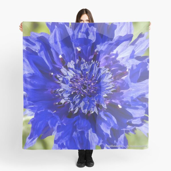 D1G1TAL-M00DZ ~ FLORAL ~ Kornblumenblau by tasmanianartist Scarf