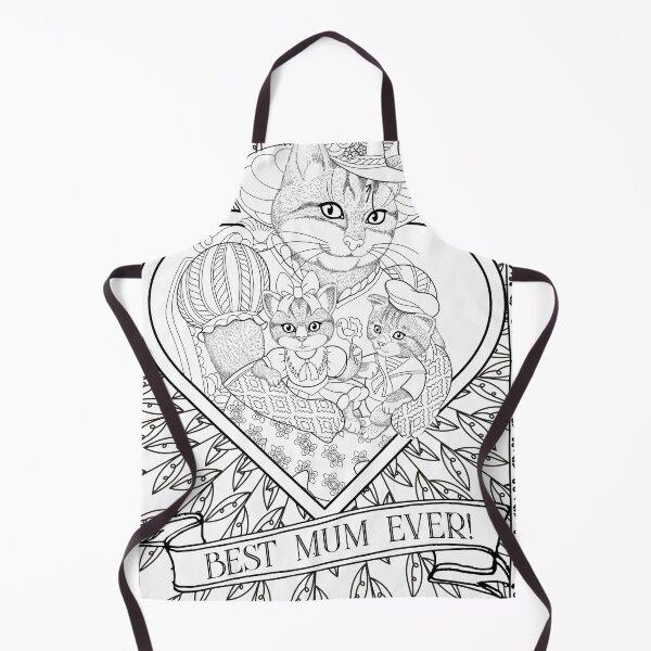 Item preview, Best Mum Ever Vintage Cat Mummy With Kittens - Birthday Christmas designed and sold by Mrspink16.