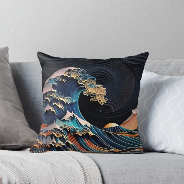 Item preview, Kanagawa wave made from colorful paper designed and sold by RK - Shop.