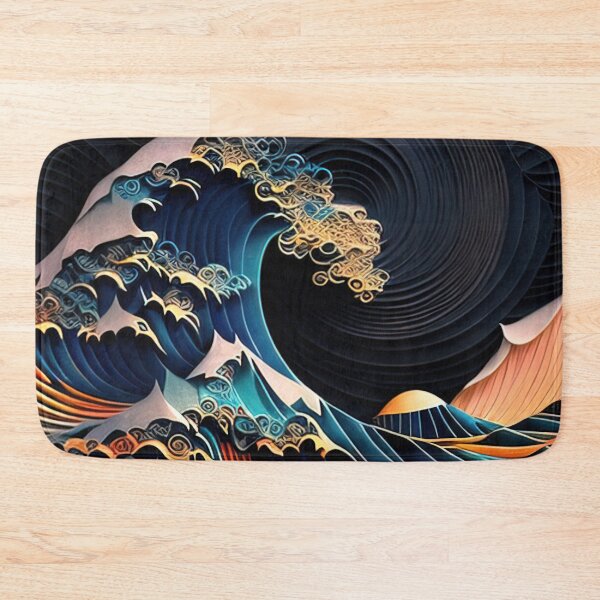 Item preview, Kanagawa wave made from colorful paper designed and sold by RK - Shop.