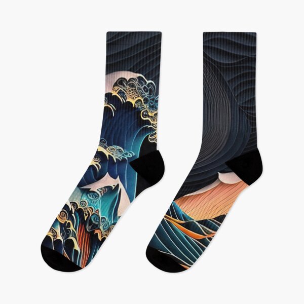 Item preview, Kanagawa wave made from colorful paper designed and sold by RK - Shop.