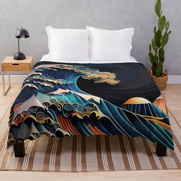Item preview, Kanagawa wave made from colorful paper designed and sold by RK - Shop.