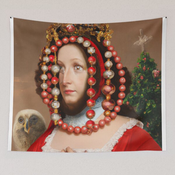 Item preview, Ai Art, Ai Print, Painting Altered Art, Fashion Portrait Painting, Ai Christmas, Art by Ai ,Gift designed and sold by RadRococo.