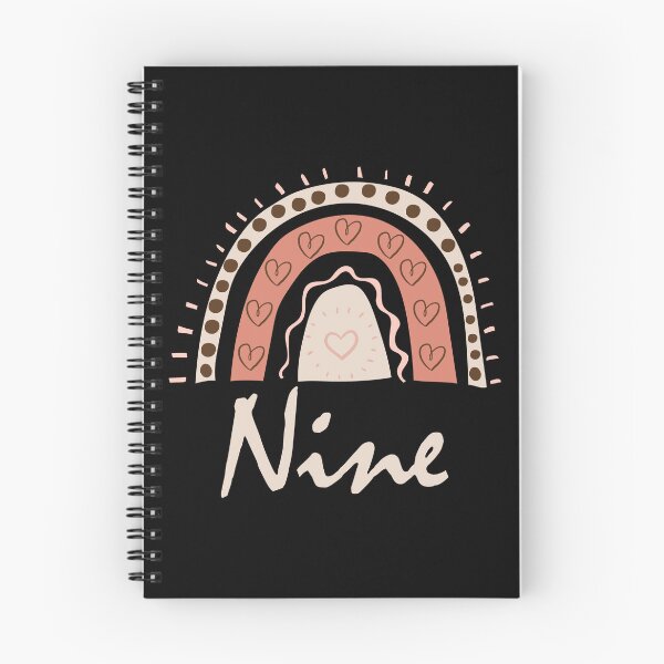 Item preview, Nine Year Old Ninth Birthday Cute Fun Doodle Boho Rainbow designed and sold by LadySaltwater.