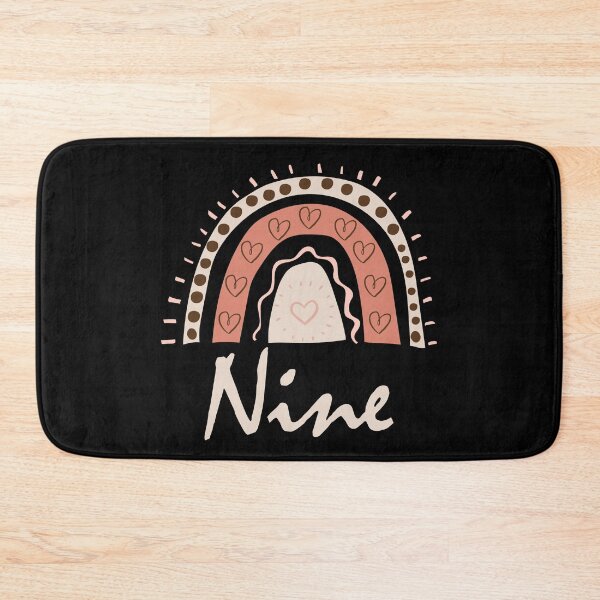Item preview, Nine Year Old Ninth Birthday Cute Fun Doodle Boho Rainbow designed and sold by LadySaltwater.