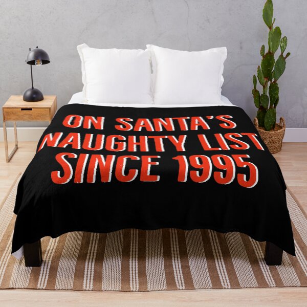 Item preview, On Santa's naughty list since 1995. Funny Christmas gift designed and sold by Tarun Bisht.