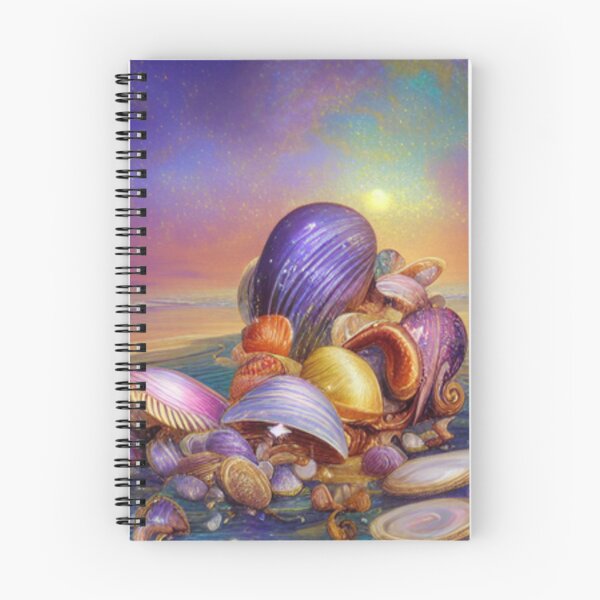 Item preview, Conchas de colores en una pintura simple designed and sold by FunStrawberry.