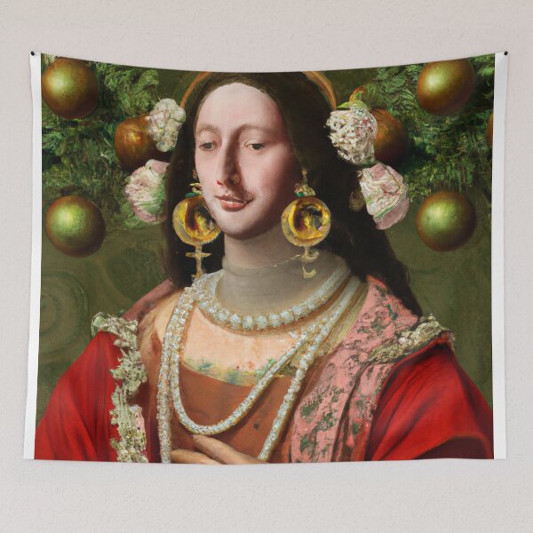 Item preview, Ai Art, Ai Print, Painting Altered Art, Fashion Portrait Painting, Ai Christmas, Art by Ai ,Gift designed and sold by RadRococo.