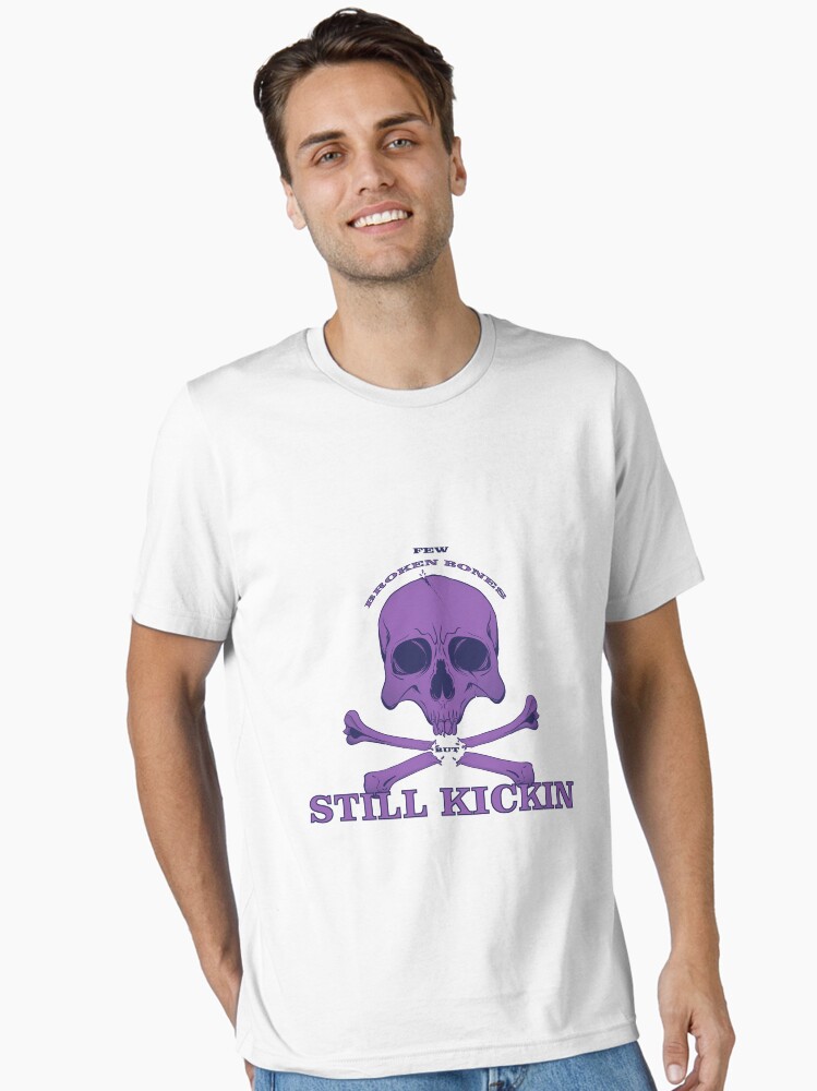 THE BONEZ Damaged Skull Tee ：XL