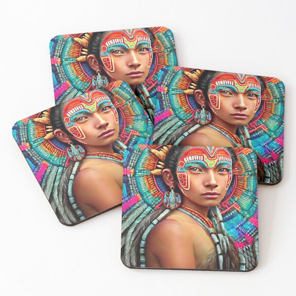 Item preview, NATIVE MAYAN FLUORESCENT PORTRAIT designed and sold by EBAN7.
