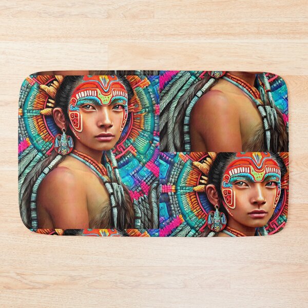 Item preview, NATIVE MAYAN FLUORESCENT PORTRAIT designed and sold by EBAN7.