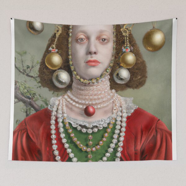 Item preview, Ai Art, Ai Print, Painting Altered Art, Fashion Portrait Painting, Ai Christmas, Art by Ai ,Gift designed and sold by RadRococo.