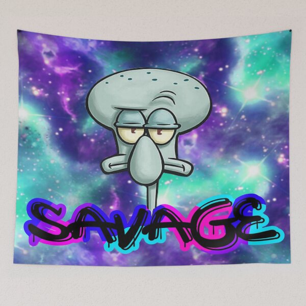 Item preview, Savage Squidward designed and sold by XXXLLEMONADE.