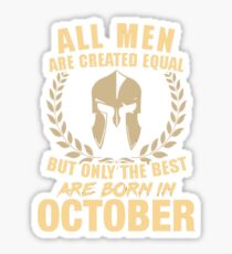 legends are born in october - legends born Sticker