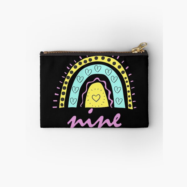 Item preview, Nine Year Old Ninth Birthday Cute Fun Doodle Boho Rainbow designed and sold by LadySaltwater.