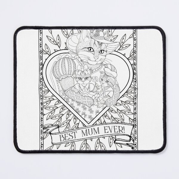 Item preview, Best Mum Ever Vintage Cat Mummy With Kittens - Greatest Mother Mothers Day designed and sold by Mrspink16.