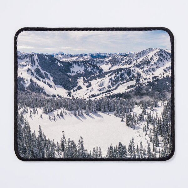 Item preview, Skyline Lake Winter Snow Aerial Panorama designed and sold by Open Range Studios.