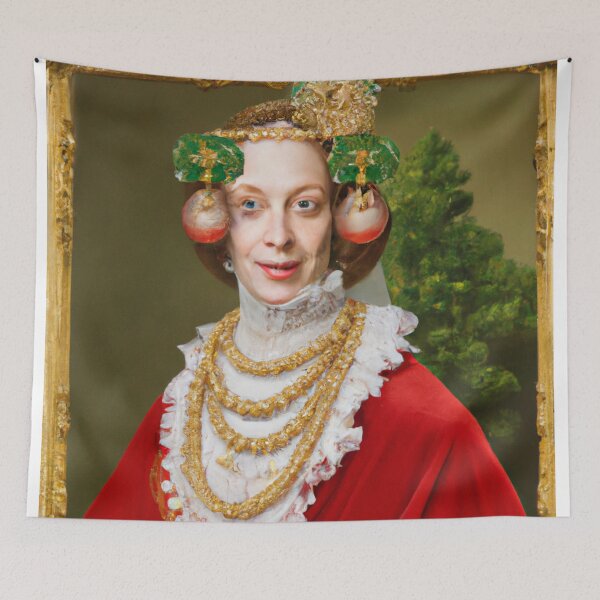 Item preview, Ai Art, Ai Print, Painting Altered Art, Fashion Portrait Painting, Ai Christmas, Art by Ai ,Gift designed and sold by RadRococo.