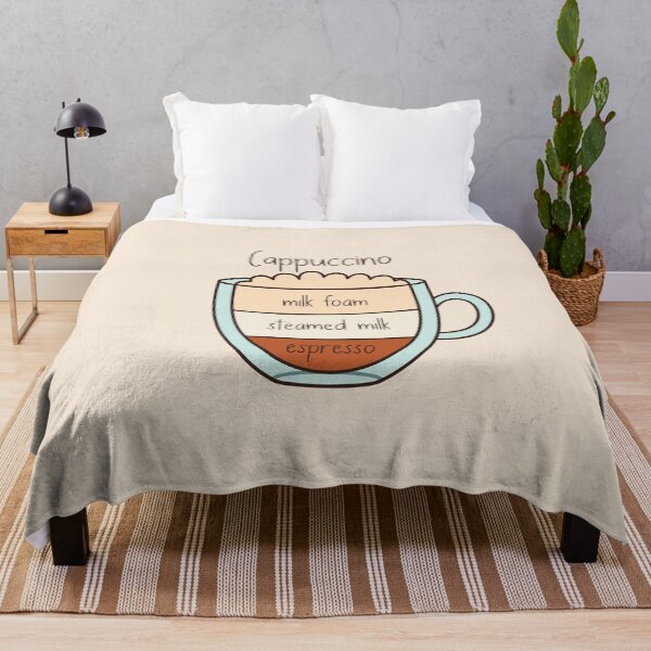 Item preview, Cute Hand Drawn Coffee Proportions - Cappuccino designed and sold by hotsaucefactory.