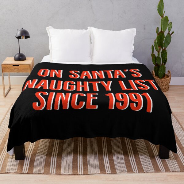 Item preview, On Santa's naughty list since 1991. Funny Christmas gift designed and sold by Tarun Bisht.