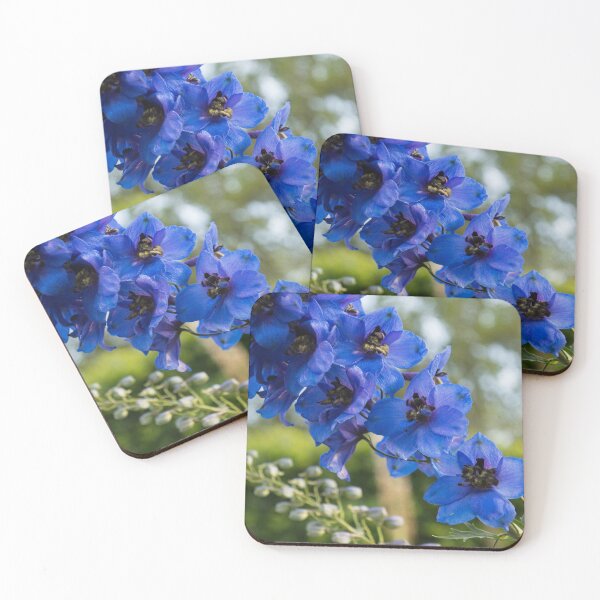 Item preview, Sapphire Blues and Pale Greens - a Showy Delphinium designed and sold by Georgia Mizuleva.