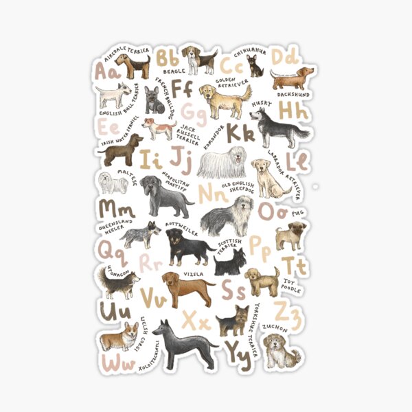 Dog Breeds Alphabet