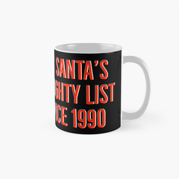 Item preview, On Santa's naughty list since 1990. Funny Christmas gift  designed and sold by Tarun Bisht.