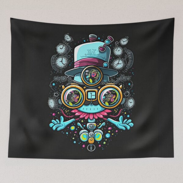 Item preview, Digital artwork of a cartoon figure on a black background designed and sold by ArtlantisSyn.