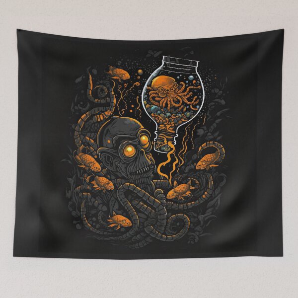 Item preview, Digital artwork of a cartoon figure on a black background designed and sold by ArtlantisSyn.