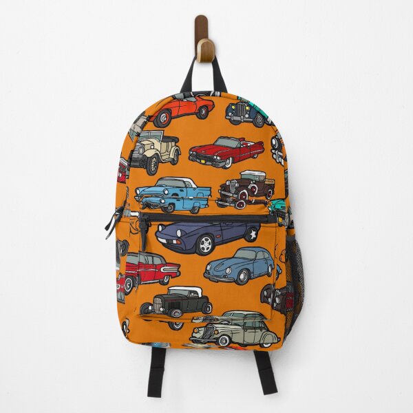 Item preview, Classic Car Pattern - Repeating Car Pattern - Orange designed and sold by MistyMorningsOR.