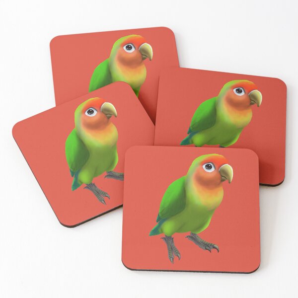 Item preview, Rosy-faced Lovebird designed and sold by JeMiChi Art.