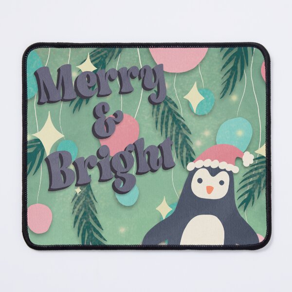Item preview, Merry & Bright - Penguin Holiday Greeting Card designed and sold by Courtney Nicholls.