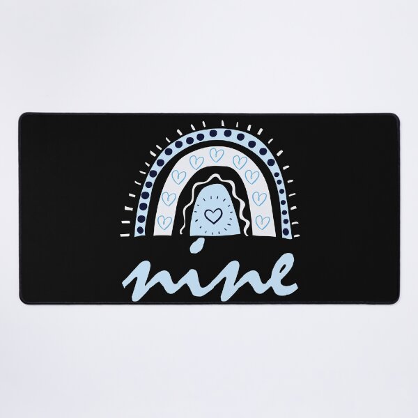 Item preview, Nine Year Old Ninth Birthday Cute Fun Doodle Boho Rainbow designed and sold by LadySaltwater.
