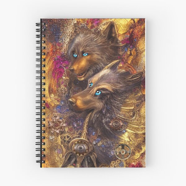 Item preview, Steampunk Blue Eyed Wolves designed and sold by Astralia.
